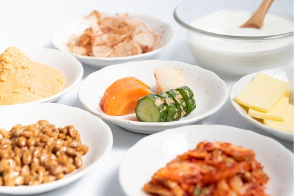 漬物・納豆・キムチ・鰹節など様々な種類の発酵食品